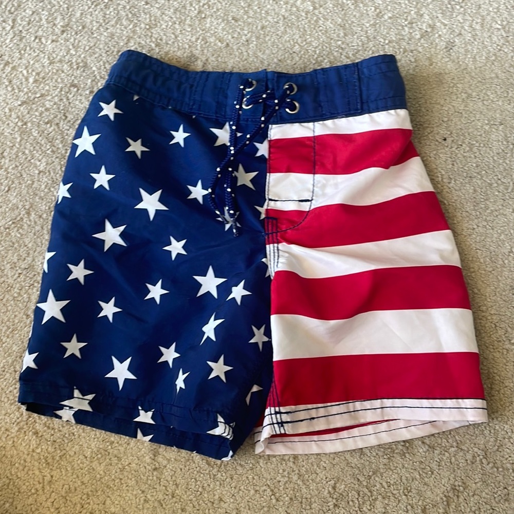 4th of July patriotic swim shorts
